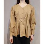 ブラウス シャツ ウエストタックブ