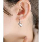 ピアス 雫クリア×パールピアス レディース
