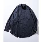 シャツ ブラウス WEB限定 Relax Fit リラックスフィット バンドカラーシャツ/ストライプ/クレリック