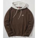 パーカー 【CONVERSE/コンバース】ワンポイントロゴ刺繍 フード切替え プルパーカー/フーディー / ビッグシルエット