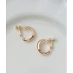 イヤリング メタルドロップフープイヤリング レディース