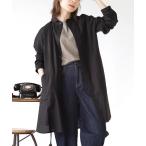 ブラウス シャツ 丸襟 コットンシャツワンピース レディース