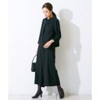 セットアップ 喪服・礼服|日本製生地|洗える|防しわ(イージーケア)|ブラウス|ワイドパンツ|セットアップ|きれいめ|「Callarus」 レディース