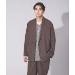 ジャケット テーラードジャケット 「セットアップ対応」 ライトウェイト ダブルジャケット メンズ