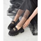 ローファー 「Bridget Birkin」ボリュームソールチェーンローファー(521644) レディース