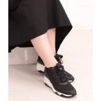 スニーカー 「6cm」撥水加工ニット ヒールアップスニーカー レディース