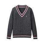 ニット セーター ラムウールプルオーバー ケーブル ライン入り 制服 高校生 中学生 通学 スクール セーター JK キッズ 子供服 女の子