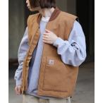 ダウンベスト ベスト Carhartt/カーハート Relaxed Fit Firm Duck Insulated Rib Collar Vest ベ