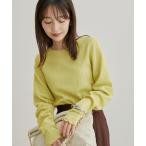 tシャツ Tシャツ 【洗える】膨れシャーリング調ギャザースリーブトップス