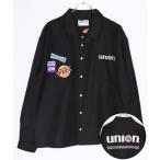 シャツ 76Lubricants ワッペン刺繍 ビッグシルエット ワークシャツ メンズ レディース