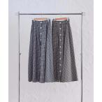 スカート レトロチェックマキシスカート