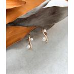 イヤリング パールウェーブイヤリング レディース