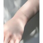 ショッピングブレスレット ブレスレット 「K10」1粒カラーストーンブレスレット/天然石/BOX＆ショッパーつき レディース