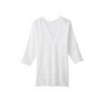 インナーシャツ 肌着 快適工房/カイテキコウボウ 長袖インナー 綿100％ 7分袖 レディース