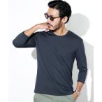 tシャツ ストレッチTRクルーネック無地七分袖Tシャツ メンズ