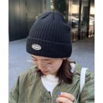 ニット帽 ニットキャップ 1ポイント刺繍ロゴワッペンニットキャップ メンズ レディース