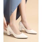 パンプス シンプルヒールパンプス