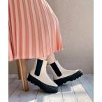 ブーツ トラックソールチェルシーブーツ レディース