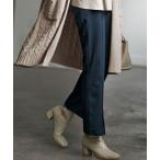 パンツ ウール入りスリットデザインフレアパンツ レディース