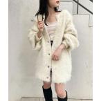 カーディガン 「WEB限定/REVIVAL」2wayシャギールーズニットカーディガン レディース