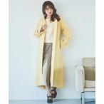 コート アウター フード付きモッサロングコート レディース