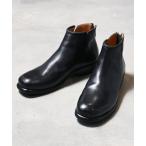 ブーツ メンズ EARLE アール / Back zip short boots バックジップレザーショートブーツ ヒールブーツ / ER2202