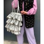 トートバッグ Casselini(キャセリーニ)フリルトートバッグ レディース