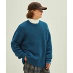 セーター ニット ウール混ブークレヤーン オーバーサイズクルーネックプルオーバーニット EMMA CLOTHES メンズ レディース