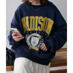 トレーナー スウェット 「WEB限定」刺繍ロゴカレッジスウェット レディース メンズ