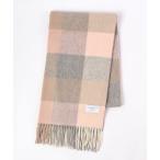 ストール マフラー CASHMERE MUSEUM 手洗いできるカシミヤ100%ブロックチェックストールマフラー メンズ レディース