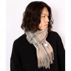 ストール マフラー CASHMERE MUSEUM カシミヤ100%チェックストールマフラー メンズ レディース