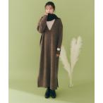 ワンピース 深Vネックニットワンピース