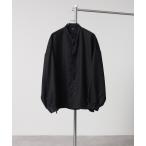 シャツ 「別注」Balloon Sleeve Bandcollar Oversized Shirt/ヘビーツイル  バルーンスリーブ オーバーサイズ