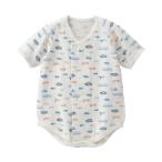 ベビー肌着 あったかワンタッチ短肌着（ずりあがり防止付き・船）