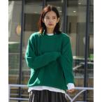 ショッピングnixon セーター ニット 「UNIIT/ユニット」7G　オーバーサイズ　ビッグシルエット　クルーニット メンズ レディース