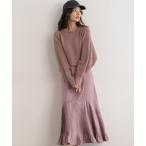 ワンピース ショートニット×キャミワンピセット 168376