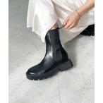ショッピング厚底 ブーツ バックファスナーチェルシーブーツ レディース