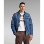 デニムジャケット gジャン DECK PADDED DENIM JACKET/ミリタリーディテールデニムジップアップ中綿ブルゾン メンズ