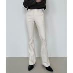 ショッピングブーツカット スラックス パンツ 「ストレッチ」センタープレスブーツカットパンツ レディース