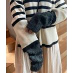 手袋 リブニットアームウォーマー レディース