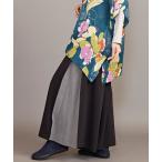 パンツ 「カヤ」隠れ色 袴風ワイドパンツ レディース