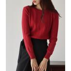 ショッピングニット ニット セーター ワイドリブニットトップス レディース