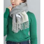 マフラー ソリッドカシミヤリバーシブルマフラー 22FW レディース