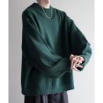 ニット 【cussil/クシル】ハイファンクショナルニット ワイドバルーンスリーブ ルーズ セーター/イージーケア アンチピリング 形状記憶  ウォッ