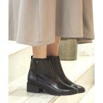 ショッピングラウンドトゥ ブーツ ジップアップショートブーツ/4468 レディース