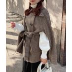 ポンチョ トレンドのスタイリング。マルチWAYポンチョコート