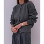 カーディガン ボタンフライニットカーディガン レディース