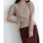 ニット セーター アームウォーマー付きニット レディース