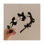 カチューシャ 「88eighty-eight」ブラックリボンハートカチューシャ「import」(MA)