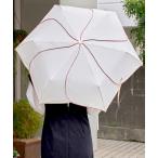 折りたたみ傘 「because」バイカラーパイピングはなびらミニ折りたたみ傘 雨傘 日傘 UVカット レディース 通勤通学 ビコーズ Bicolor